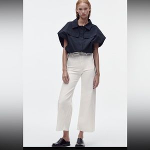 Zara Marine Pants White